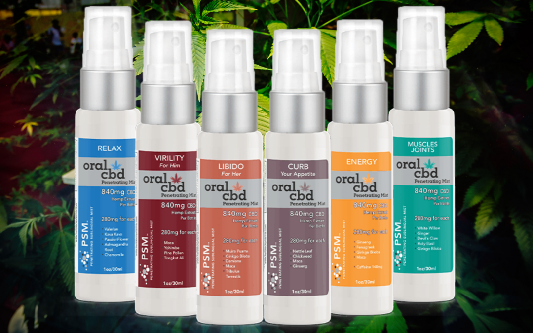 Announcing a NEW Line of Powerful CBD and Botanical Sublingual Mist with Proprietary PSM Technology